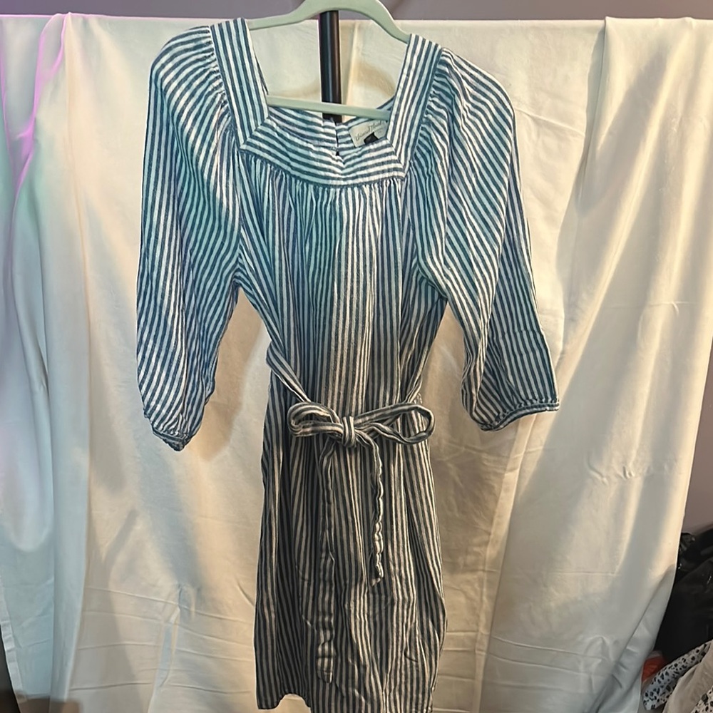 Striped Blue Dress